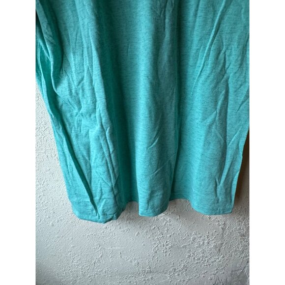 Jerzees North Carolina Aquariums V-Neck Tee XL Polyester Cotton Green Gray READ - Picture 9 of 10